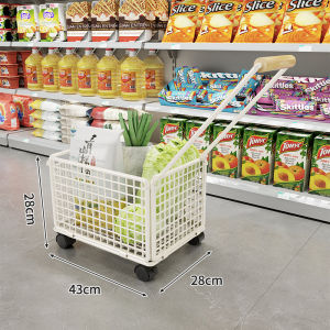 Lightweight Portable Reinforced Rolling Shopping Cart