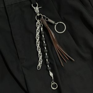 KGSC Original Gear Mark Woven Rope Pendant Metal Chain Key Holder Fashion Accessory Bag Drop Spring 2025 Made in China