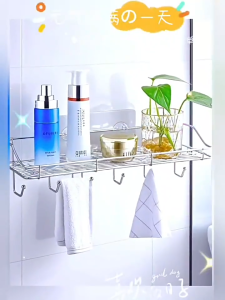 ชั้นวางของ ตะกร้าติดผนัง ในห้องน้ำ ห้องครัว ทำจากสแตนเลส