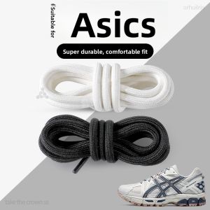 XIANZHAO | Round Anti-Slip Shoelaces for Asics Running Shoes White and Black