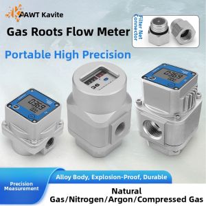 Electronic Digital Roots Flow Meter For Compressed Air Oxygen Nitrogen Various Gases