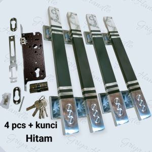 (COD) 1 Paket handle pintu rumah model kotak Body kunci murah Tarikan pintu rumah minimalis 45cm/Gagang pintu rumah 2 pintu/Handle pintu rumah kupu kupu Tarung/Tarikan pintu rumah minimalis set kunci/gagang pintu rumah full stainless/Handle pintu 4 pcs