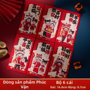 Phong Bì Đỏ Trắng Viết Tên Cá Nhân cho Tết