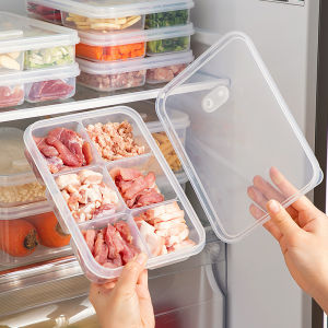 Sealed Compartmentalized Fresh-keeping Transparent Food-Grade Kitchen Storage Box