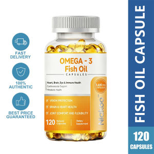 Wild Caught Alaskan Pollock Fish Oil 3600mg High Potency Omega 3 with EPA 1300mg DHA 860mg Molecular Distillation Purified Burp-Free Lemon Flavor Supports Cardiovascular Cognitive & Vision Health 120 Softgels