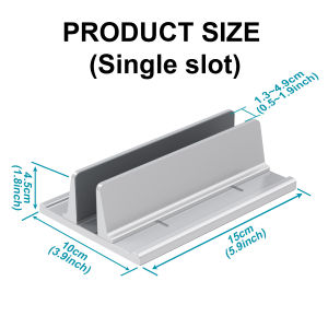 other | Laptop Stand Vertical Tool-Free Adjustable Aluminum Vertical Laptop Stand Holder Width From 15-34mm Support Almost All Laptop