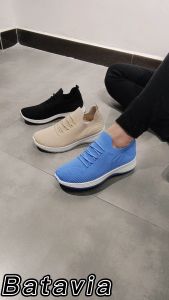 sepatu wanita terbaru BC03 N52 Sepatu Wanita Fashion Sepatu Lari Terbang  Sepatu sekolah bertali yang ringan