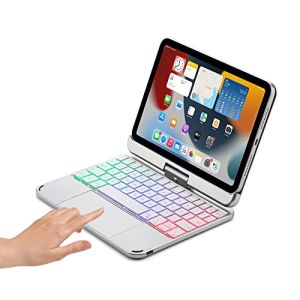 [NEW UPDATED] iPad Mini 6th Generation Keyboard Case Magnetic 360 Rotating iPad Pro 11/Air 5th 4th 2020 2022/ Touchpad 7 Colors Backlit Keyboard Rotatable Slim Folio iPad Mini 6 Keyboard CoverCompatible with IPad Pro 12.9 2022 2021 2020 2018