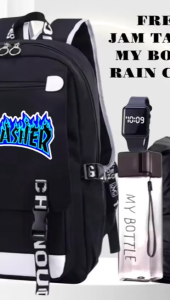 Tas Ransel Anak Sekolah Sd Smp Fashion 4in1 THRASHER 4R 0101 Ransel Cowo Paket Murah