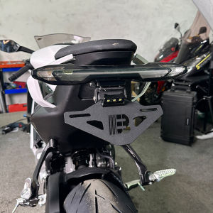 SEMSPEED Motorcycle Rear License Plate Fender Tail Tidy Bracket Signal Light Assembly Holder For CFMOTO 675SR 675NK 2024-2025
