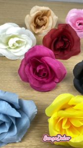 COD 1 PCS KELOPAK KEPALA KUNTUM BUNGA MAWAR OF PLASTIK ARTIFICIAL DEKORASI - KUNTUMAN BUNGA TABUR - HIASAN DEKORASI WEDDING