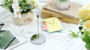 Restaurant Receipt Holder Metal Straight Rod Ticket Fork Desk Receipts Check Bill Fork