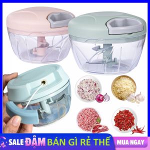 Máy Xay Tỏi Ớt Cầm Tay Loại Kéo Tay Đa Năng - Máy Nghiền Tỏi Gừng Hành Khô Đa Năng Tiện Dụng - Dụng Cụ Xay Rau Củ Thịt 3 Lưới Thép Không Gỉ Tiện Lợi ( LOẠI KÉO TAY )