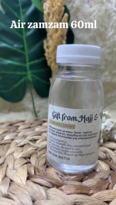 Air Zam zam Asli 100% ORIGINAL kekemasan 60 ml Zam Zam Water
