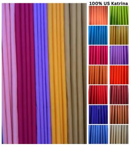 SKY BLUE Aesthetic Plain Curtain 100% Katrina Fabric Curtain for Indoor Windows Office Bedroom 6feet - 7feet Long