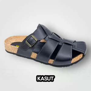 KANGAROO Mens Sandal Adjustable Strap Black Brown Sandal KM3816