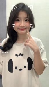 100% Cotton Summer New Short Sleeve T-shirt Couples Fashion nd Spring New Popular Apricot Half-Sleeve Youth Loose Short Sleeve上衣女装2024夏装新款