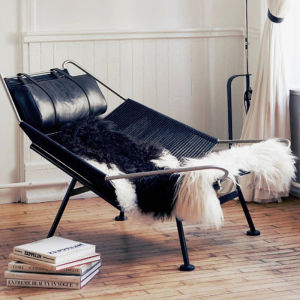 Minimalist Wabi Sabi Style Flag Rope Chair Designer Leisure Balcony Chair Creative Single Chair Handwoven Outdoor Furniture