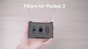 TELESIN | TELESIN Camera Filter Set For DJI OSMO Pocket 4 3 CPL VND Black Diffusion 1/4 Cool ROSE Wide Angel HD Opitical Glass Lens Filter