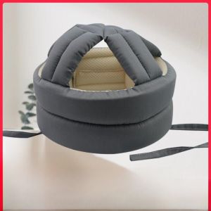 Adult Craniotomy Surgery Safety Helmet Breathable Anti-Collision Fall-Proof Head Protection Cap Leather Material No Brim