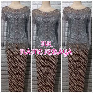 set kebaya wisuda kebaya silver murah