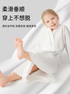 Disposable Thickened Bath Robe Towel Swimming Absorbent Quick Dry Travel Hotel Towel Home Childrens Bathrobe Cloak Style