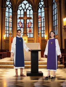 Giáo Sĩ scapular áo choàng Nhà thờ Bộ Trưởng hợp xướng lớp phủ lấy trộm dấu thập bằng vàng scapular