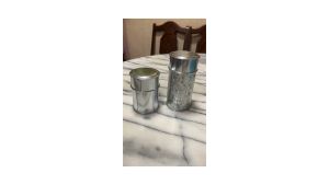 Galvanized Iron Tea Caddy 镀锌铁白铁皮茶叶罐 Bekas Teh Besi Bergalvani