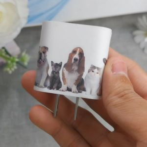 สติ๊กเกอร์ติดหัวชาจ ลายน้องหมาน้องแมว น่ารักๆ ลอกออกไม่ทิ้งคราบกาว [20W USB-C iPhone Charger Wrapper] [ส่งเร็วทันใจ]