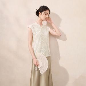 XIANGYING | National Style Knitted Tank Top Thin
