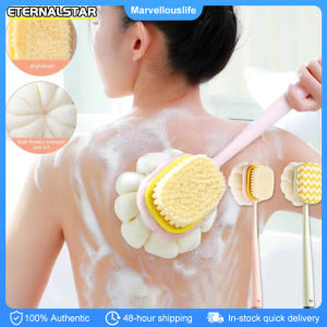 Long Handled Bath Brush Double Sided Soft Back Shower Brush Back Scrubber Exfoliating Tool