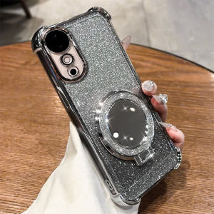 Luxury Cute Creative Phone Case for Vivos19 V2364A with Magnetic Absorption Pearl Bracelet Anti-Fall Protection Mirror Girls New Model