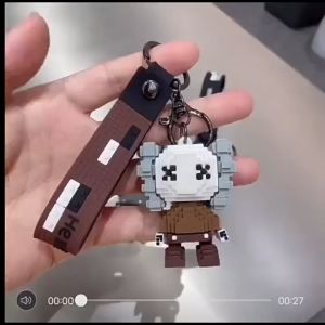 【B228 READY STOCK】Creative Violent Bear Cartoon Key Chain Cute Bear Keychain Colorful Bear Bag Pendant Car Key Rope