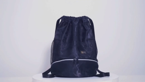 LAZ076) [SCENTED PERFUME] High Quality Water Resistant SNIPER Drawstring backpack with shoe compartment & fit basketball or A4 FIle