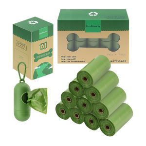 ม้วนอุจจาระสัตว์เลี้ยงสุนัขกระเป๋าBiodegradable Eco Friendlyถุงใส่ของเสียสุนัขDispenserกลางแจ้งย่อยสลายได้สุนัขกระเป๋า