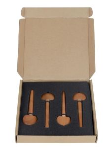 IRIN | IRIN Cello String Shafts Suzuki Inlaid Ebony Hand-Polished String Shafts Enhanced Cello Sensitivity Cello Professional Parts
