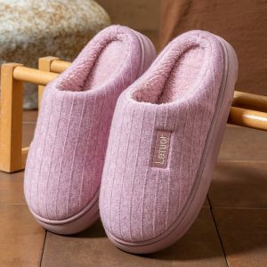 Dép Bông Mùa Đông Đế Dày Chống Trượt Ấm Áp Cho Nam Và Nữ Dùng Trong Nhà Đế PVC Thoải Mái Thoáng Khí