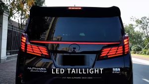 JM-38 Toyota Alphard / Vellfire AGH30 2015 - 2022 ( AH40 Design ) Dynamic Tail Lamp With Signal Running ( Smoke )