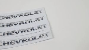 Decorative Badge Sticker Decal Zinc Alloy 3D Emblem CHEVROLET Letter Logo Car Auto