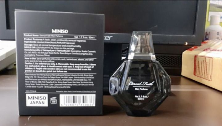 MINISO ETERNAL FAITH MEN:Nươc hoa dành cho Nam giới với mùi hương mạnh mẽ,quyến rũ,50ml