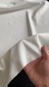 Vải Chéo Đũi Màu Trắng Gạo Khổ 1m4 - Dày Vừa Ít Rũ Không Co Giãn - May Đồ Công Sở Chân Váy