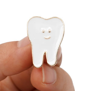 other | 3pc Cartoon Teeth Brooch Protect Tooth Oral Health Enamel Pins Cute Dentist Badge Jewelry Bag Lapel Metal Pin Jewelry Kids Gifts