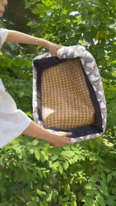 (Chiếu phối) Đệm Chiếu hè phối lông 5 size cho chó mèo đáy chống trượt nằm thoáng mát sạch sẽ