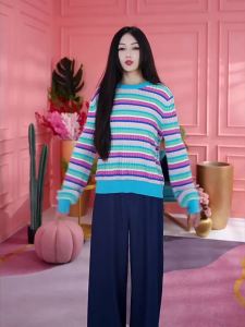 Juicy Couture | New Spring Summer Stripe Knitted Sweater Women