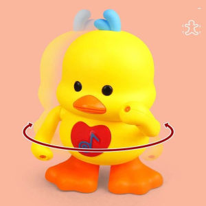 Bafada เป็ดเหลืองขนาดเล็กเต้นรำไฟฟ้าสำหรับเล่นดนตรีแบบแกว่งของเล่นลายการ์ตูนน่ารักของเล่นสัตว์เลี้ยงโคมไฟนุ่มมัลติฟังก์ชั่นการศึกษาช่วงต้นสำหรับทารกเด็กวัยหัดเดินของขวัญ