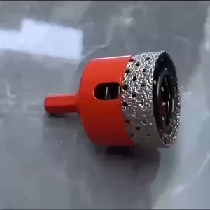 RhinVantage Hex Diamond Hole Saw with Coolant Sponge and Hex Shank | Porcelain Tiles Marble and Glass (18mm - 65mm)