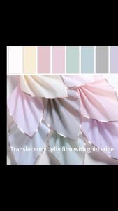 Fast Delivery: 58x58 cm Gold Border Jelly Color Packaging Paper