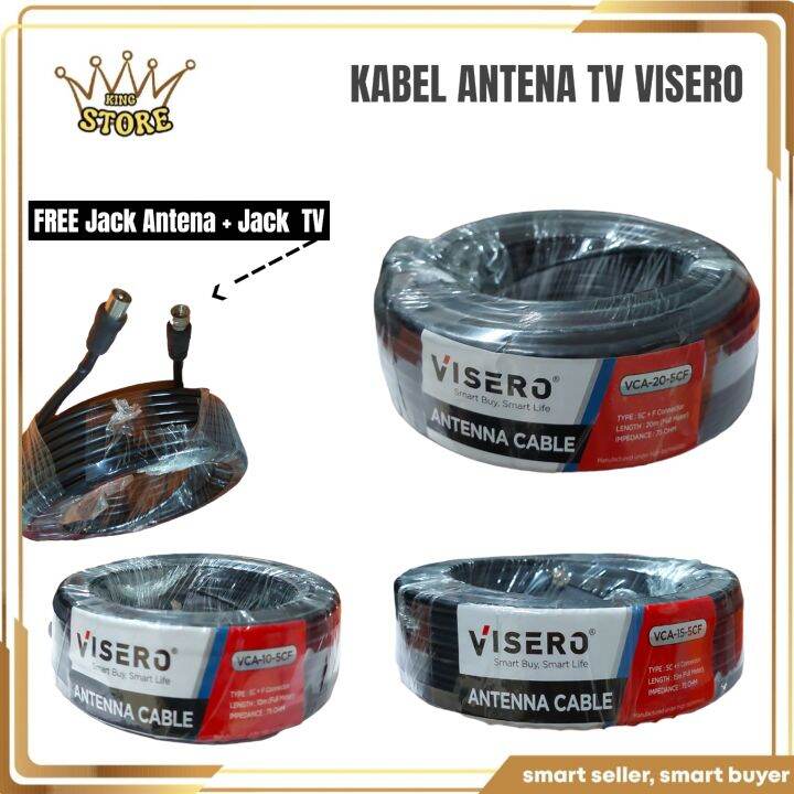 Kabel Antena Tv Visero Meter Meter Meter Antenna Cable Visero Vca Cf Lazada Indonesia