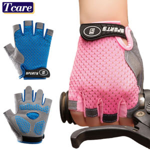 1 Pair Kids Cycling Gloves Half Finger Bike Gloves Non-Slip Biking Gloves MTB Bicycle Gloves for Workout Sport Gloves for Boys & Girls