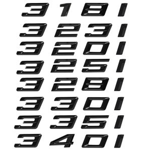 3D ABS ฝาหน้าฝาหลังกระโปรงรถตัวอักษรสัญลักษณ์ป้ายโลโก้สติกเกอร์สำหรับ BMW 3ชุด316e 318e 320e 323e 325e 328e 330e 335e 340e E46 E90 E91 F30 F31 F34อุปกรณ์ G20